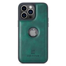 DG.MING - DG.MING iPhone 14 Pro Fodral PU Läder Grön