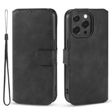 DG.MING - DG.MING iPhone 14 Pro Max Fodral Retro Stil Magnetisk Svart