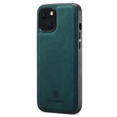 DG.MING - DG.MING iPhone 15 Skal PC+TPU+PU Läder Grön