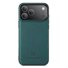 DG.MING - DG.MING iPhone 17 Pro Max Skal PU Läder Hybrid Grön