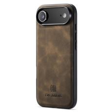 DG.MING - DG.MING iPhone Air Skal PU Läder Hybrid - Kaffe