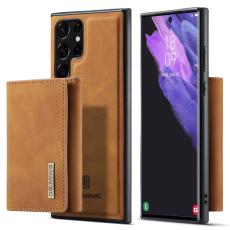 DG.MING - DG.MING M1 Wallet Skal för Samsung Galaxy S22 Ultra 5G - Brun