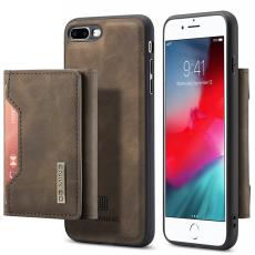 DG.MING - DG.MING M2 Series Fodral i Läder med Ställ för iPhone 7/8 Plus - Kaffe
