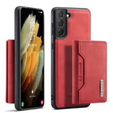 DG.MING - DG.MING M2 Series Magnetisk Plånboksfodral med Ställ för S21+ Röd