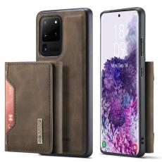 DG.MING - DG.MING M2 Tri-Fold Wallet Skal f&ouml;r Samsung Galaxy S20 Ultra - Coffee