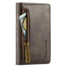 DG.MING - DG.MING M5 RFID-blocker plånbok med dragkedja - Kaffe