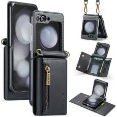 DG.MING - DG.MING M5 Series Samsung Galaxy Z Flip5 Fodral Kickstand Svart