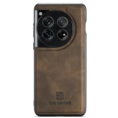 DG.MING - DG.MING OnePlus 12 5G Skal Läder+PC+TPU Stöttålig - Kaffe