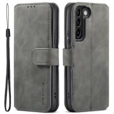 DG.MING - DG.MING Retro Style Fodral för Samsung Galaxy S22 5G - Grå