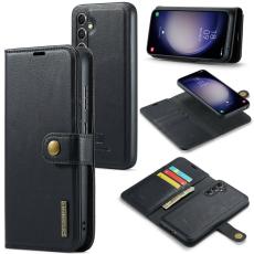 DG.MING - DG.MING Samsung Galaxy A35 5G Wallet Case Läderfodral Svart