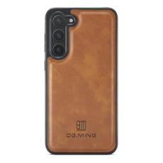DG.MING - DG.MING Samsung Galaxy S23 Skal L&auml;derbelagt PC+TPU Brun