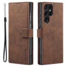DG.MING - DG.MING Samsung Galaxy S23 Ultra Fodral Retro Läder Kaffe