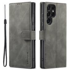 DG.MING - DG.MING Samsung Galaxy S23 Ultra Retro Fodral i Grå