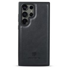 DG.MING - DG.MING Samsung Galaxy S23 Ultra Skal PU Läder + PC + TPU - Svart