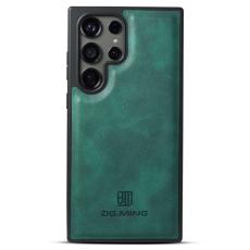 DG.MING - DG.MING Samsung Galaxy S23 Ultra Skal PU Läder+PC+TPU - Grön