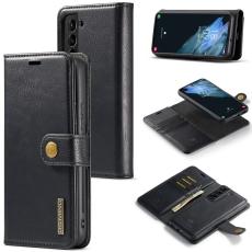 DG.MING - DG.MING Samsung Galaxy S24+ Skal Split Leather Wallet Svart