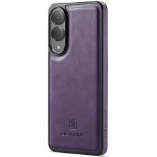 DG.MING - DG.MING Samsung Galaxy S25 Edge Skal Anti-Drop Läder Lila