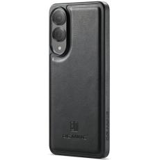 DG.MING - DG.MING Samsung Galaxy S25 Edge Skal Anti-Drop Läder Svart