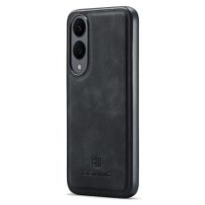 DG.MING - DG.MING Samsung Galaxy S25 Edge Skal PU Läder Hybrid Svart