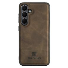 DG.MING - DG.MING Samsung Galaxy S25 FE Skal PU Läder Hybrid - Kaffe