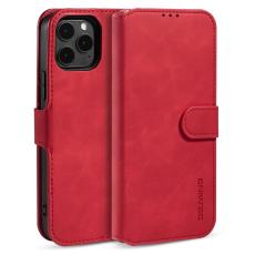 DG.MING - DG.MING Wallet Stand iPhone 13 Pro Fodral Retro Röd
