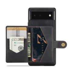 JEEHOOD - JEEHOOD Detachable Wallet Case Google Pixel 7 5G - Svart