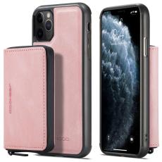 JEEHOOD - JEEHOOD iPhone 11 Pro Skal Läder TPU Magnetisk Rosa