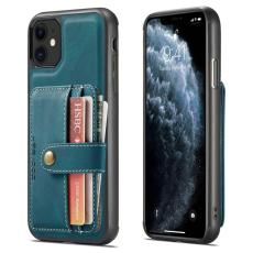 JEEHOOD - JEEHOOD iPhone 11 Skal Shockproof Wallet RFID Blå