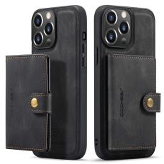 JEEHOOD - JEEHOOD iPhone 14 Pro Max Skal Retro Läder Svart