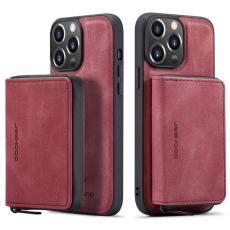 JEEHOOD - JEEHOOD iPhone 14 Pro Skal Shockproof PU Läder Röd