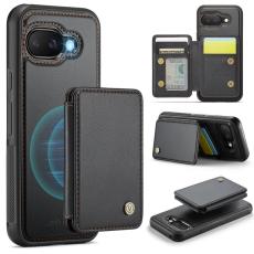 JEEHOOD - JEEHOOD J05 Fodral för Google Pixel 9a i Läder - Svart