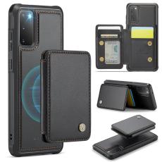 JEEHOOD - JEEHOOD J05 Fodral för Samsung Galaxy S20 4G/5G Läder Svart