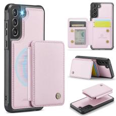 JEEHOOD - JEEHOOD J05 Fodral f&ouml;r Samsung Galaxy S21 5G - L&auml;der Rosa