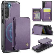 JEEHOOD - JEEHOOD J05 Fodral för Samsung Galaxy S23 Läder Lila