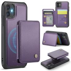 JEEHOOD - JEEHOOD J05 iPhone 11 Skal Läder Mobilfodral Lila