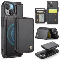 JEEHOOD - JEEHOOD J05 iPhone 13 Skal Läder Mobilfodral Svart