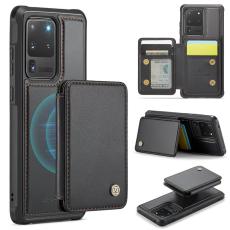 JEEHOOD - JEEHOOD J05 Samsung Galaxy S20 Ultra Skal L&auml;der Svart