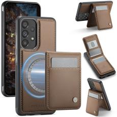 JEEHOOD - JEEHOOD J06 Läderfodral till Samsung Galaxy A52 5G - Brun