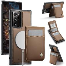 JEEHOOD - JEEHOOD J06 Läderfodral till Samsung Galaxy Note20 Ultra - Brun