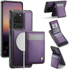 JEEHOOD - JEEHOOD J06 Läderfodral till Samsung Galaxy S20 Ultra - Lila