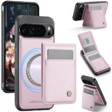 JEEHOOD - JEEHOOD J06 Leather Back Cover till Google Pixel 9 Pro XL - Rosa