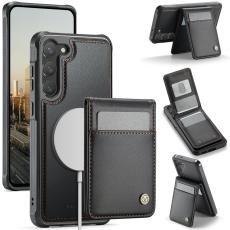 JEEHOOD - JEEHOOD J06 Samsung Galaxy S23+ Läderfodral MagSafe Svart