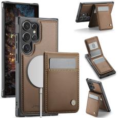 JEEHOOD - JEEHOOD J06 Samsung Galaxy S24 Ultra Skal MagSafe Brun