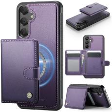 JEEHOOD - JEEHOOD J09 Fodral för Samsung Galaxy A35 5G Lila RFID Blocking