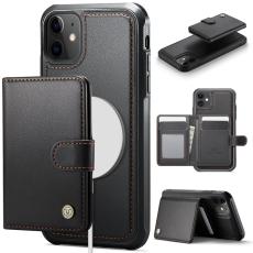 JEEHOOD - JEEHOOD J09 Fodral i läder för iPhone 12 Pro 6.1 tum - Svart