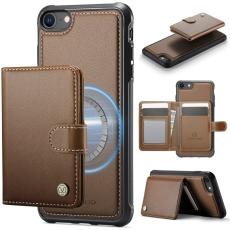 JEEHOOD - JEEHOOD J09 Fodral i läder för iPhone 8/SE 2020/SE 2022 - Brun