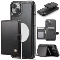 JEEHOOD - JEEHOOD J09 Fodral iPhone 13 6.1 tum RFID Läder Svart