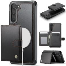 JEEHOOD - JEEHOOD J09 Fodral till Samsung Galaxy S23+ RFID Läder Svart