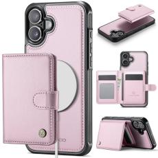 JEEHOOD - JEEHOOD J09 iPhone 16 Plus Skal med RFID Skydd - Rosa