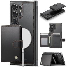 JEEHOOD - JEEHOOD J09 Samsung Galaxy S24 Ultra Skal RFID Läder Svart